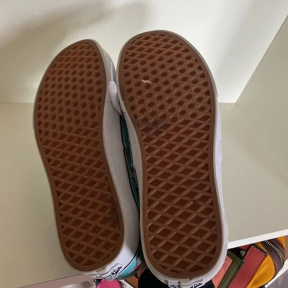 Vans kitty cat beach Val pool party teal shoes lo size 9 womens kawaii summer - Picture 8 of 8